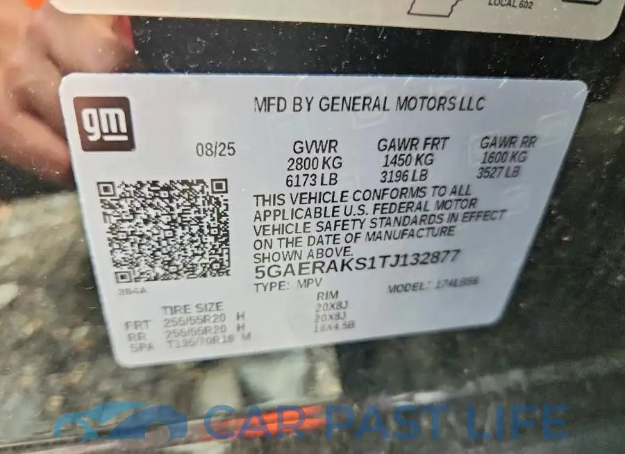 5GAERAKS1TJ132877# 13