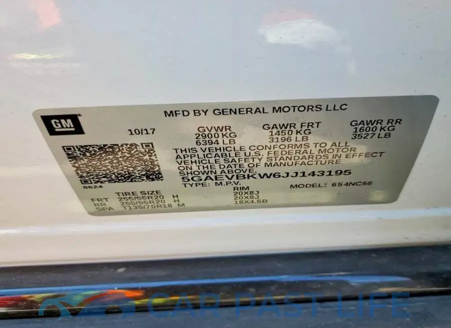 5GAEVBKW6JJ143195# 13
