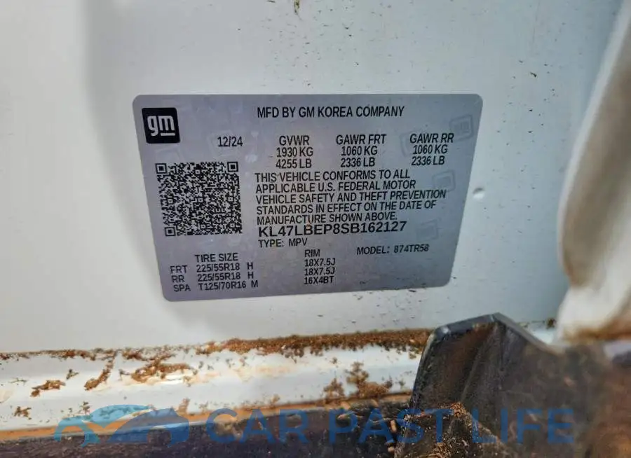 KL47LBEP8SB162127# 12