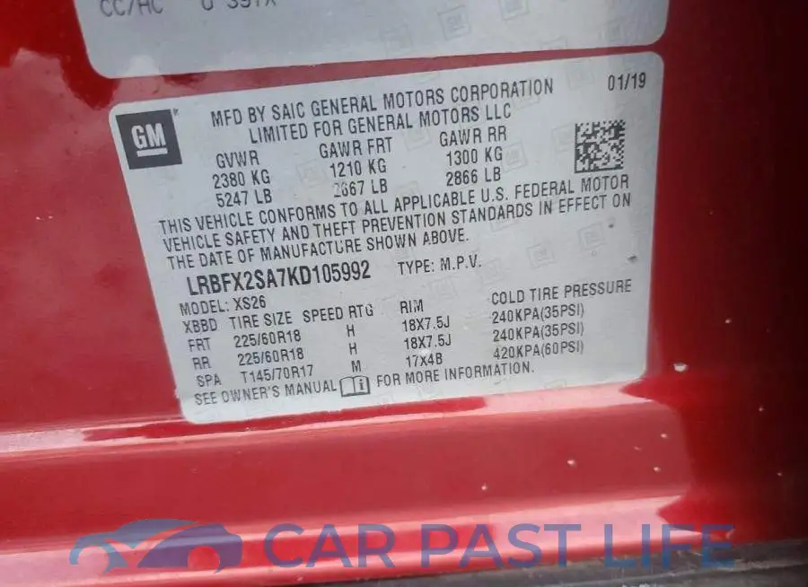 LRBFX2SA7KD105992# 14