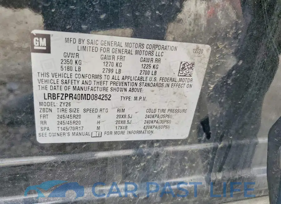 LRBFZPR40MD084252# 13