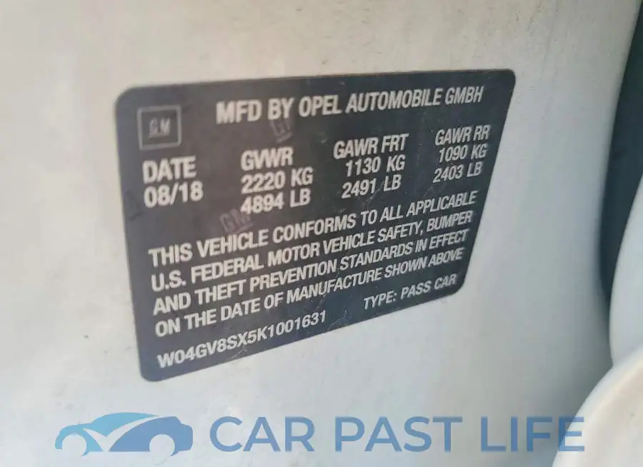 W04GV8SX5K1001631# 13