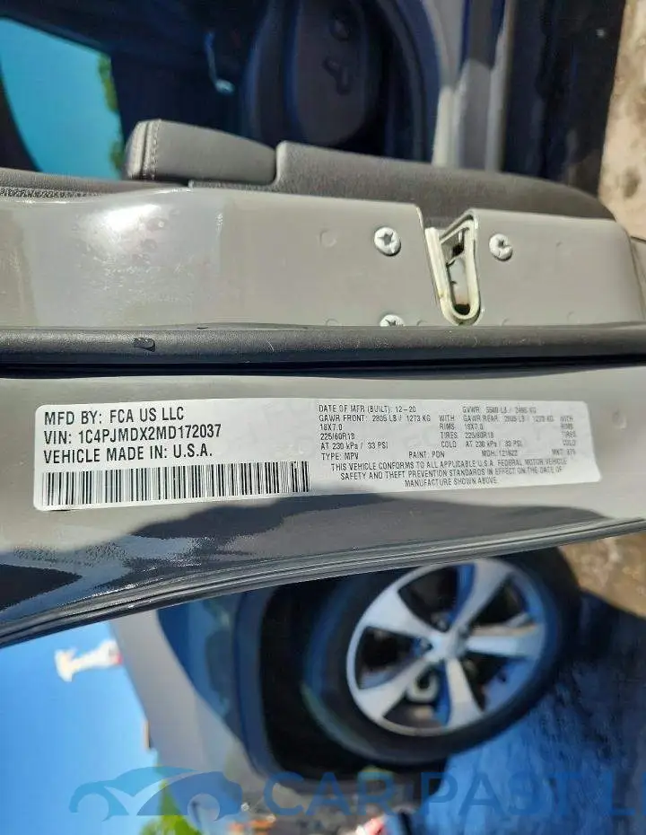 1C4PJMDX2MD172037# 13