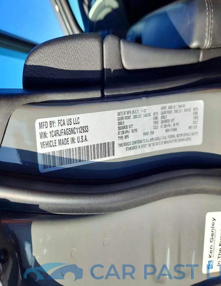 1C4RJFAG5NC112933# 12