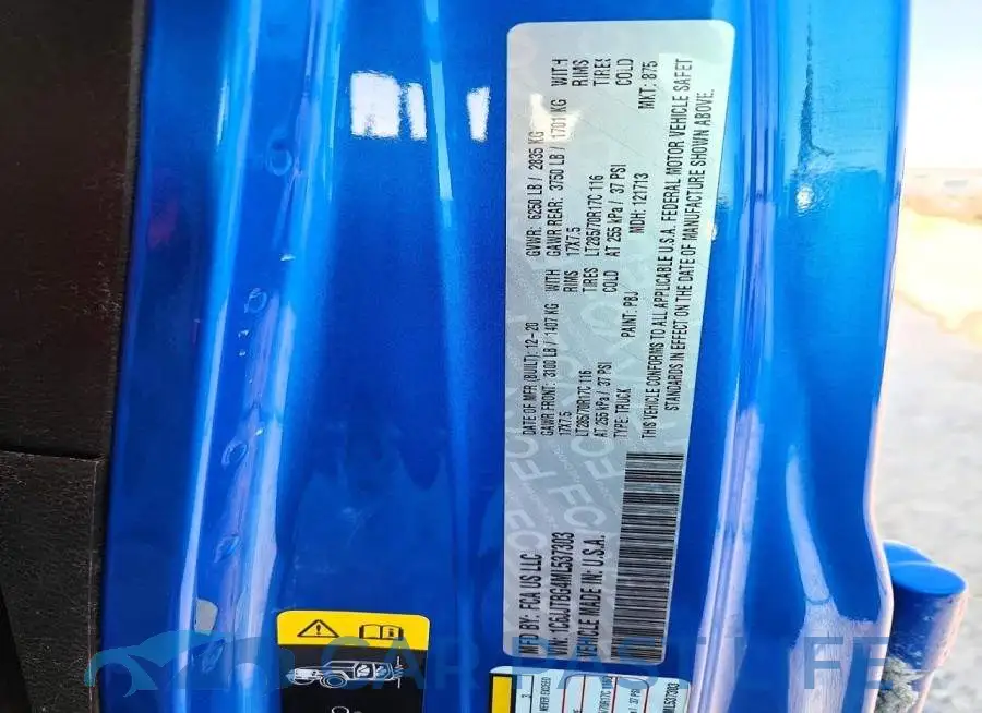 1C6JJTBG4ML537303# 12