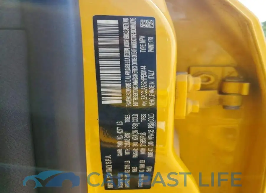 ZACCJAAB2HPE80144# 12