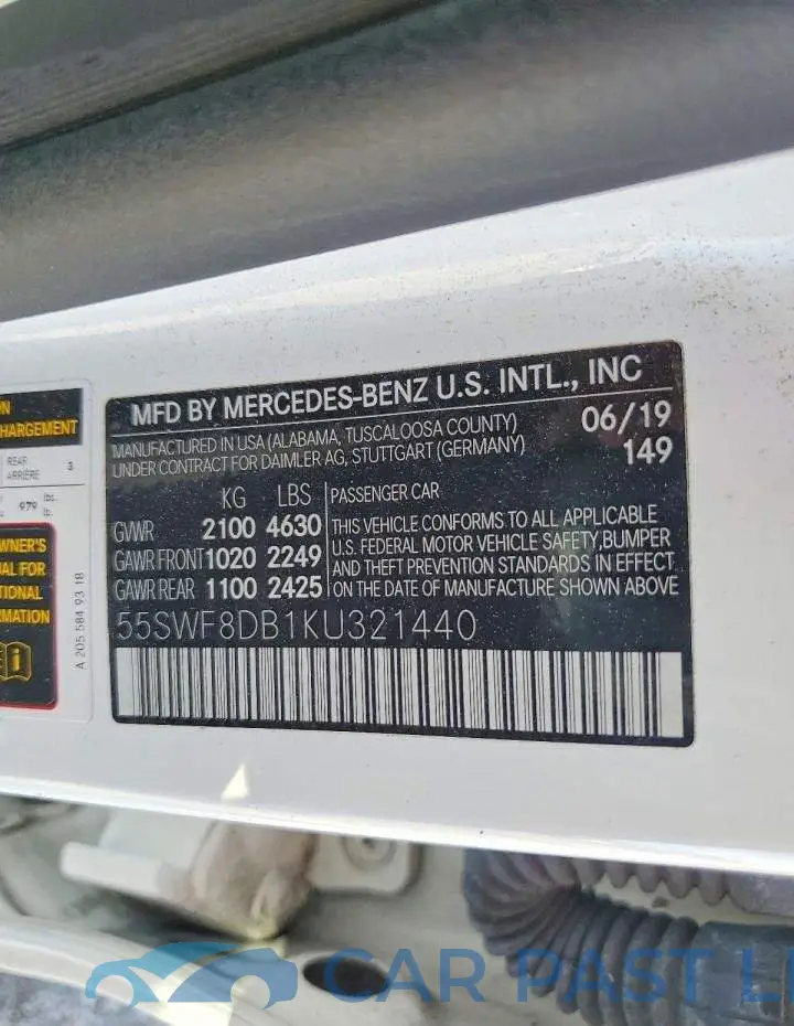 55SWF8DB1KU321440# 12