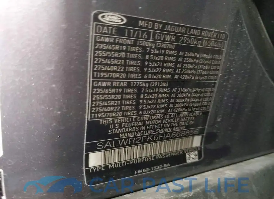 SALWR2FK6HA668856# 14
