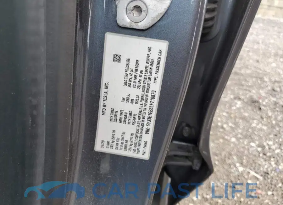 5YJ3E1EB8LF710879# 12