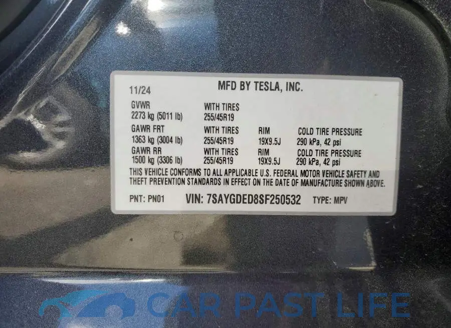 7SAYGDED8SF250532# 13