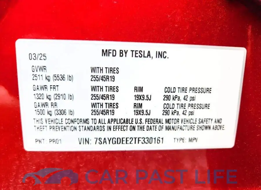 7SAYGDEE2TF330161# 14