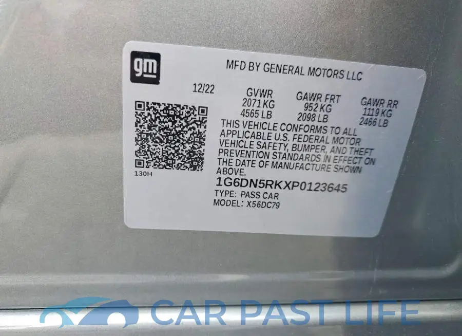 1G6DN5RKXP0123645# 12