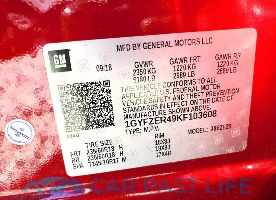 1GYFZER49KF103608# 12
