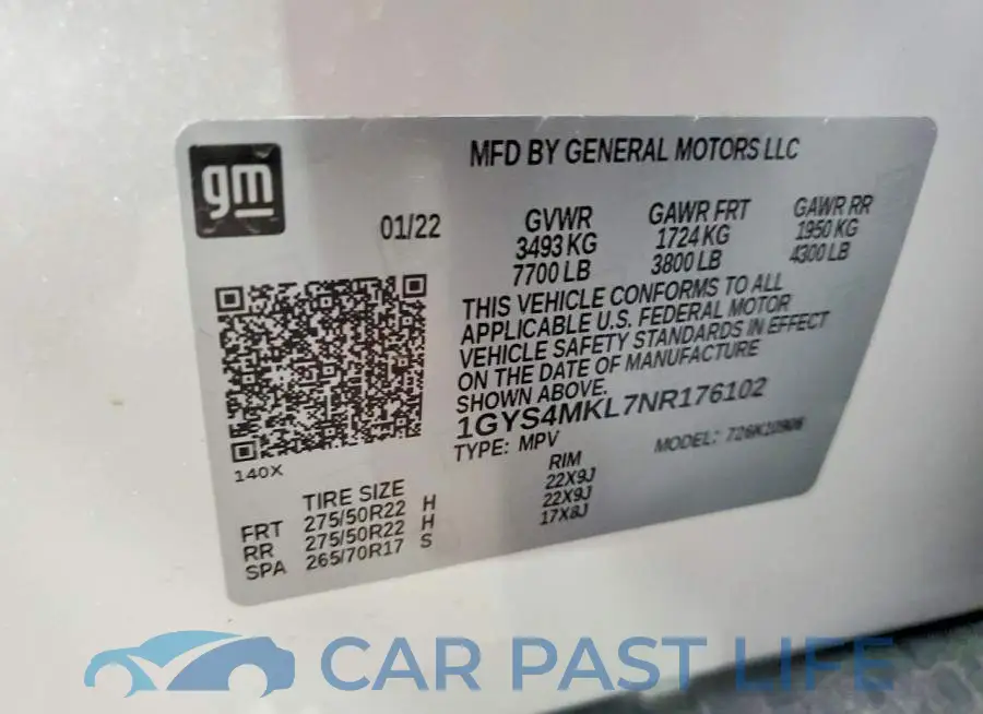 1GYS4MKL7NR176102# 13