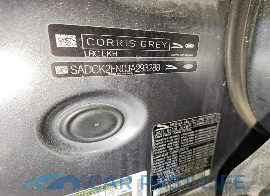 SADCK2FN0JA293288# 13