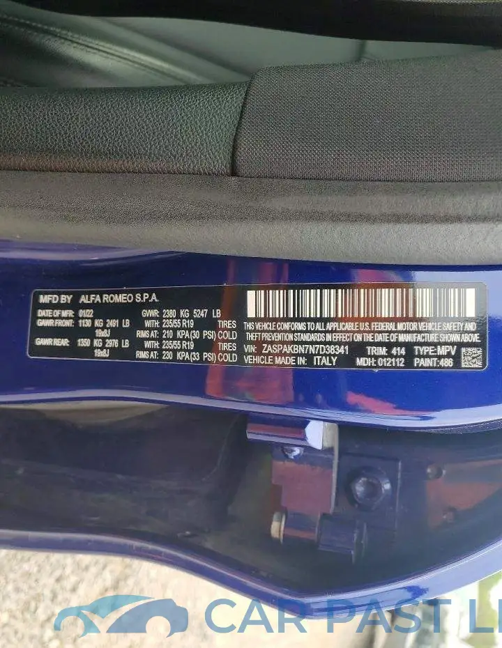ZASPAKBN7N7D38341# 13
