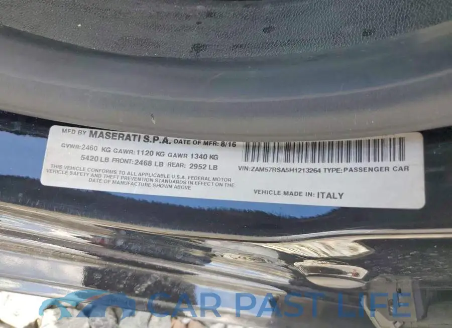 ZAM57RSA5H1213264# 12