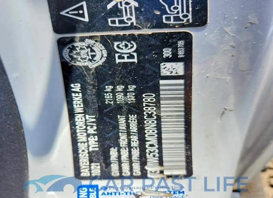 3MW53CM08N8C38780# 12
