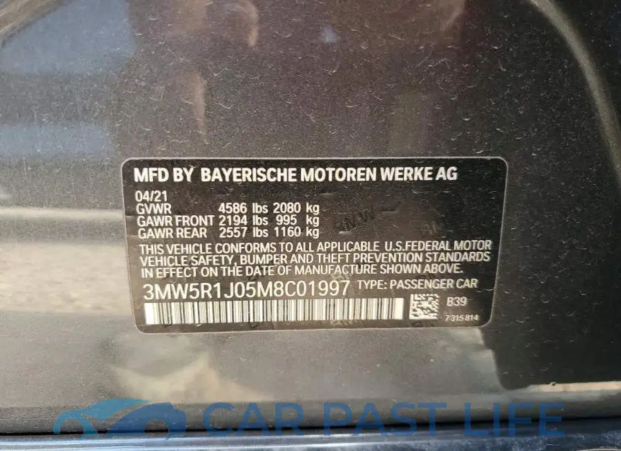 3MW5R1J05M8C01997# 12