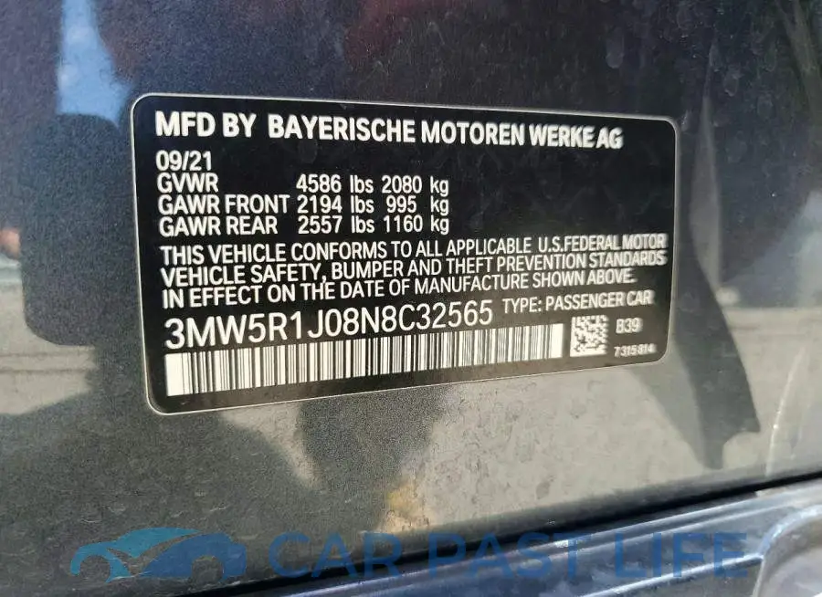 3MW5R1J08N8C32565# 12
