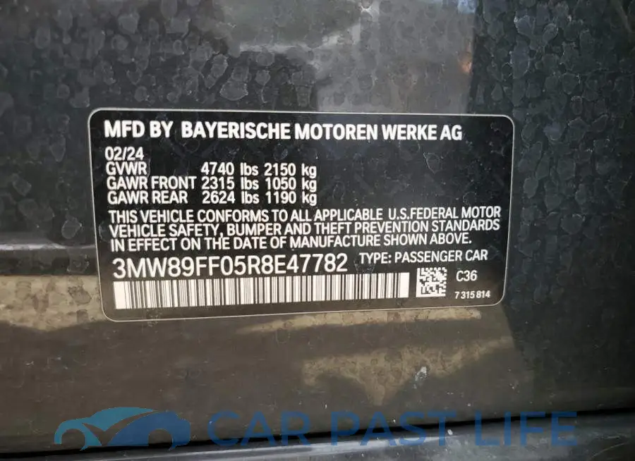 3MW89FF05R8E47782# 12