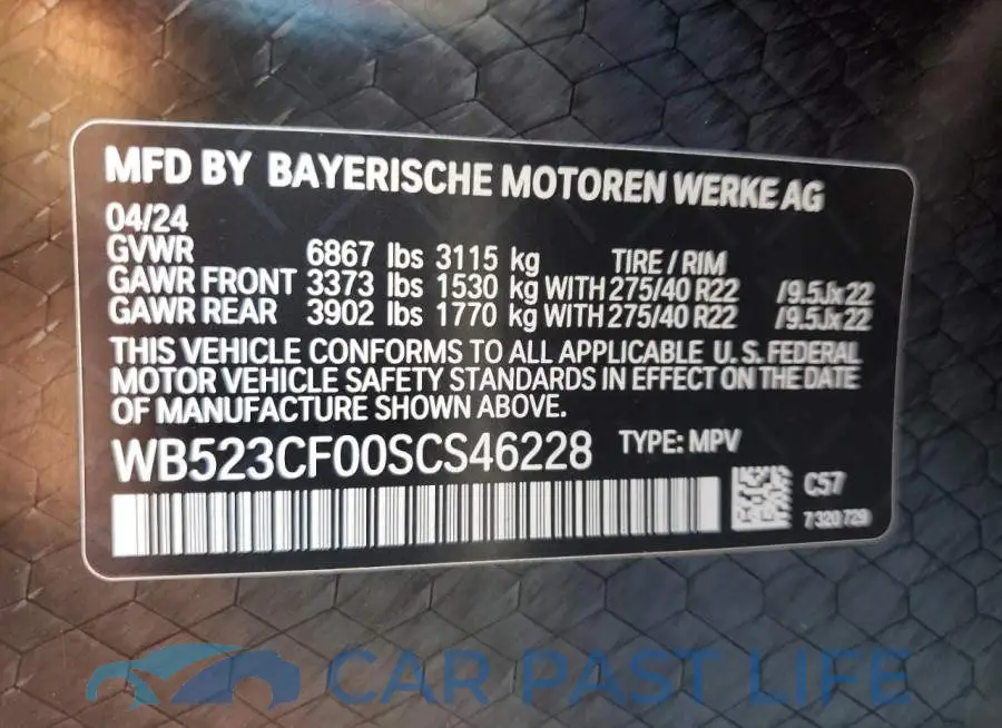 WB523CF00SCS46228# 14
