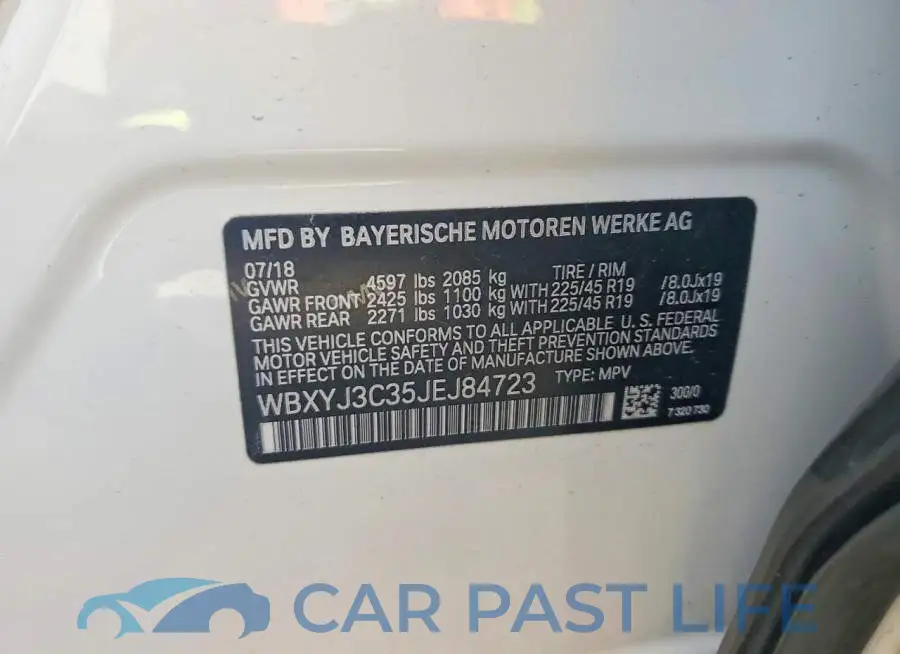 WBXYJ3C35JEJ84723# 13