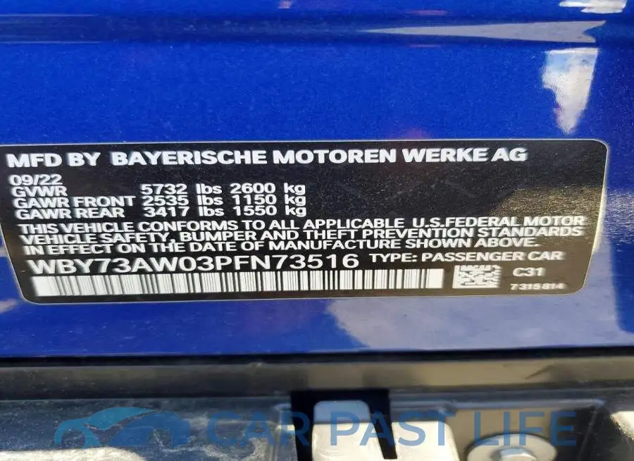WBY73AW03PFN73516# 13