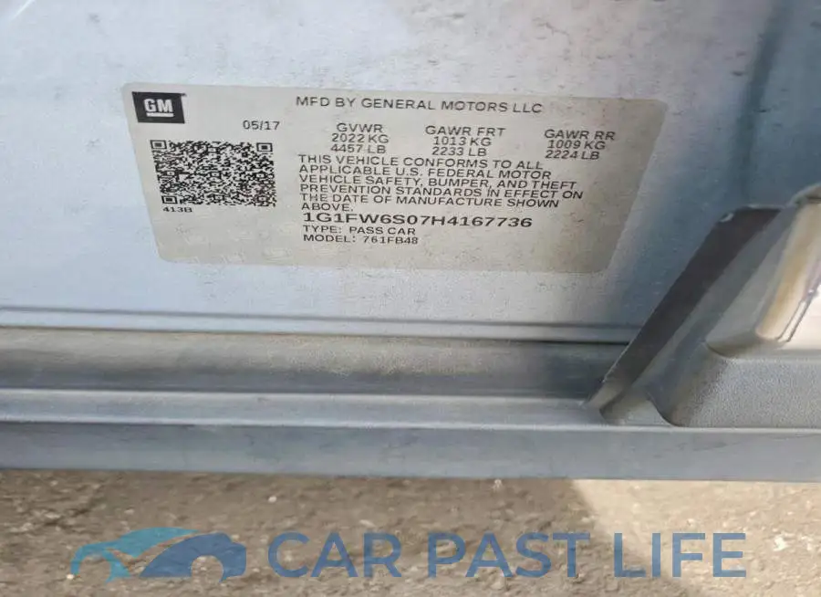 1G1FW6S07H4167736# 12