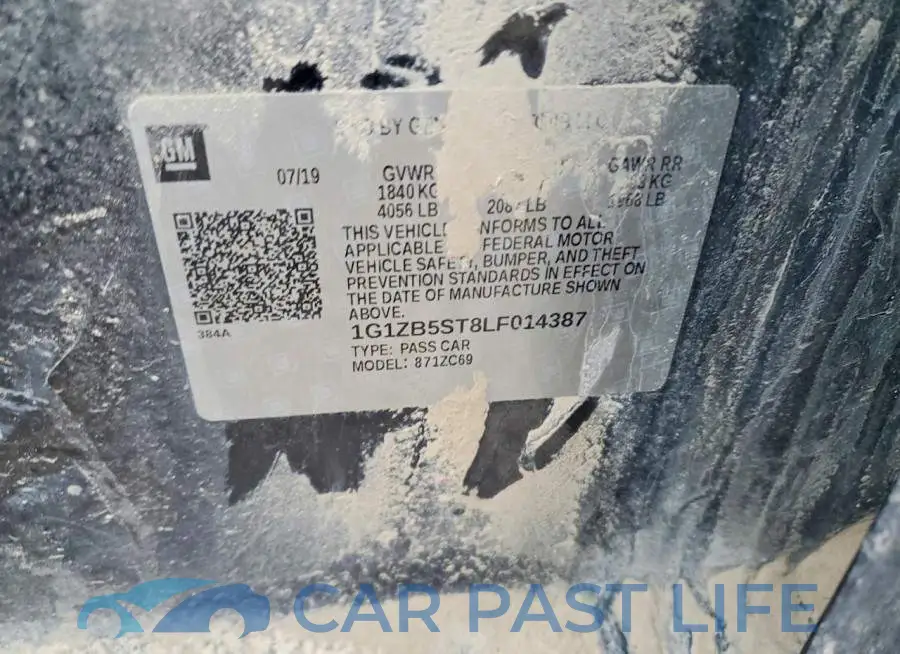 1G1ZB5ST8LF014387# 12