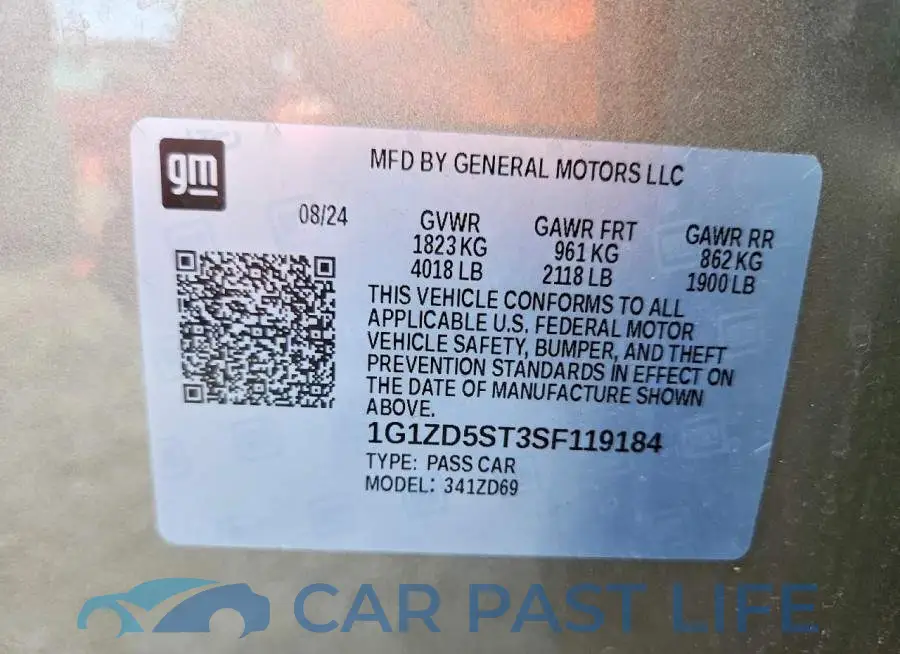 1G1ZD5ST3SF119184# 13