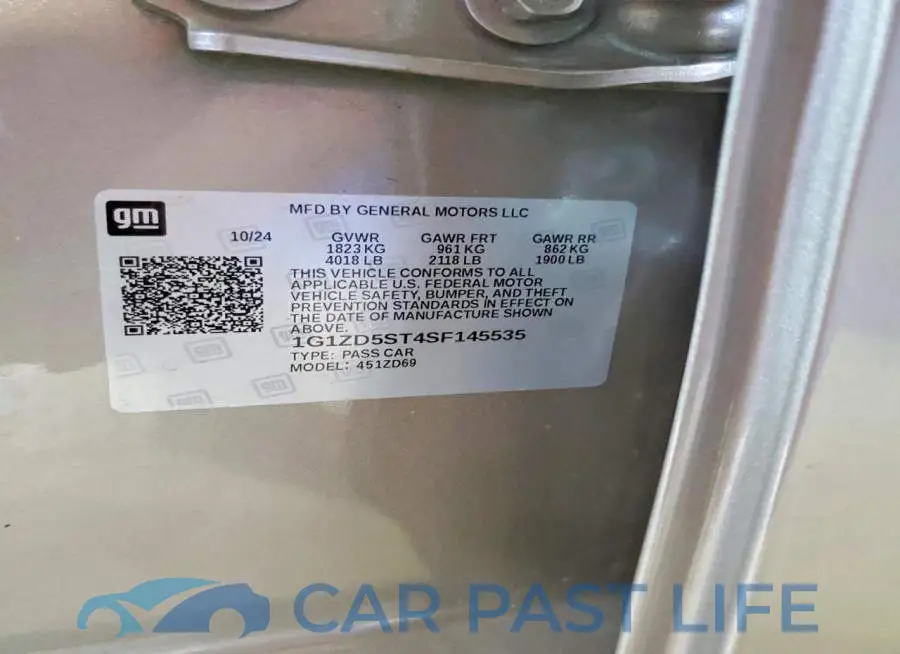 1G1ZD5ST4SF145535# 12