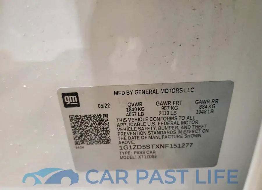 1G1ZD5STXNF151277# 12