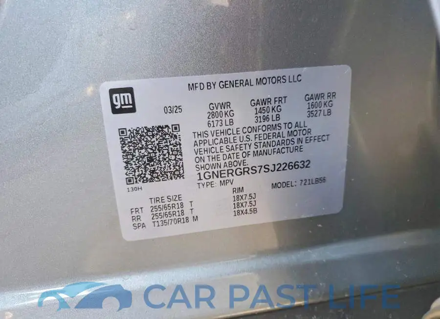 1GNERGRS7SJ226632# 14