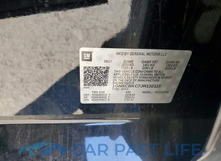 1GNSCBKC7JR132115# 13