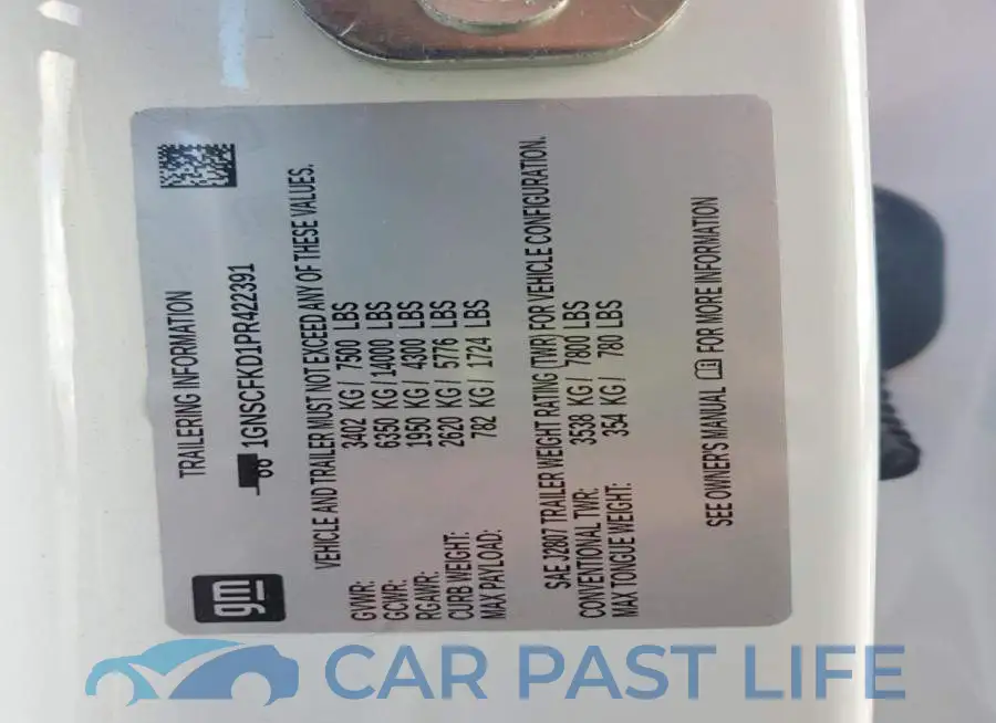 1GNSCFKD1PR422391# 14