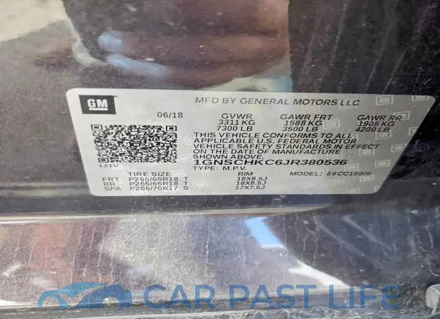 1GNSCHKC6JR380536# 13