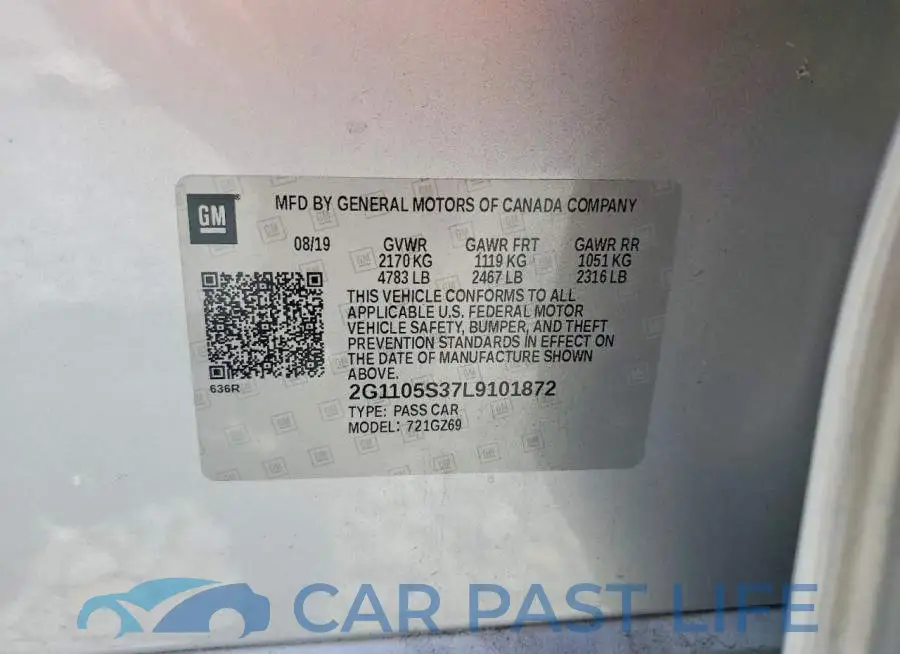 2G1105S37L9101872# 13
