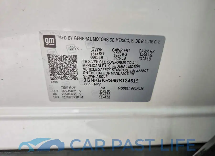 3GNKBKRS6RS124516# 12