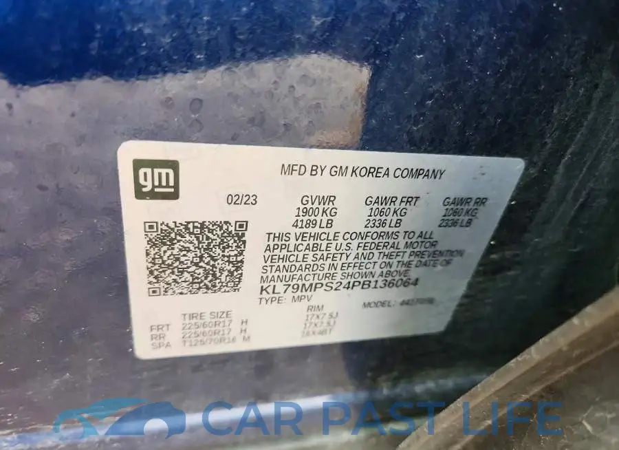 KL79MPS24PB136064# 13