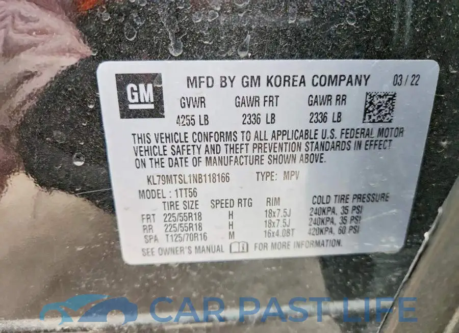 KL79MTSL1NB118166# 13