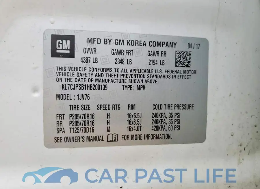 KL7CJPSB1HB200139# 13
