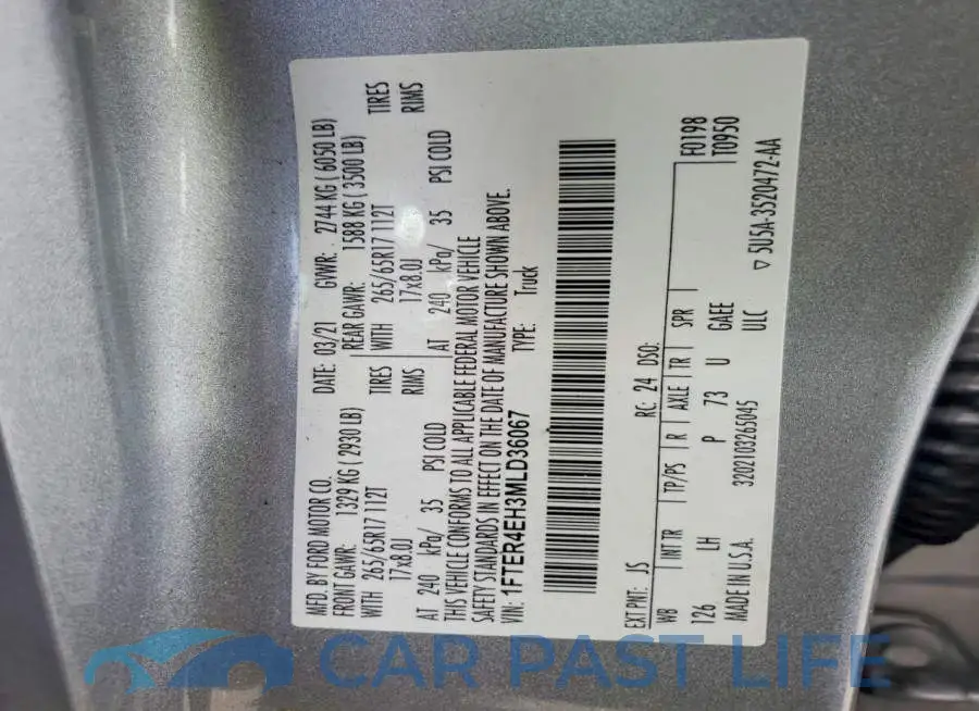 1FTER4EH3MLD36067# 13