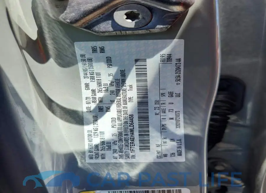 1FTER4EH4MLD64458# 12