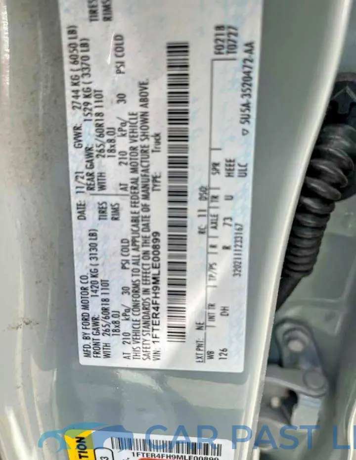 1FTER4FH9MLE00899# 10