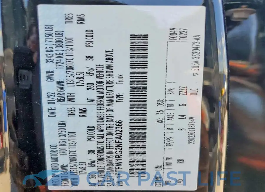 1FTFW1RG2NFA02366# 13