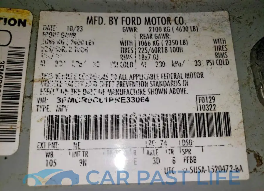 3FMCR9C61PRE33064# 13