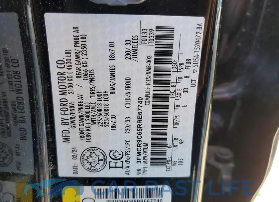 3FMCR9C65RRE67740# 14