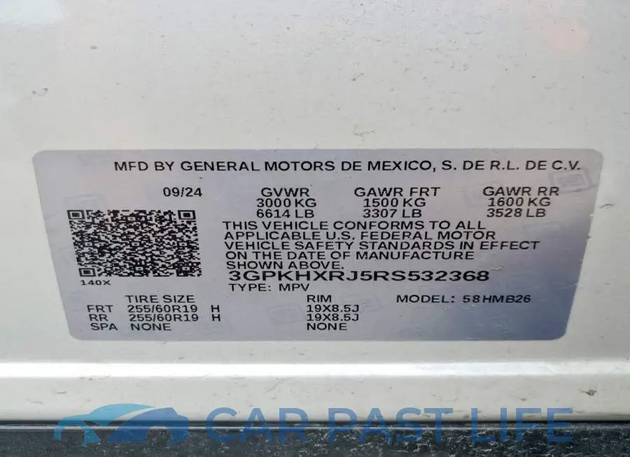 3GPKHXRJ5RS532368# 14