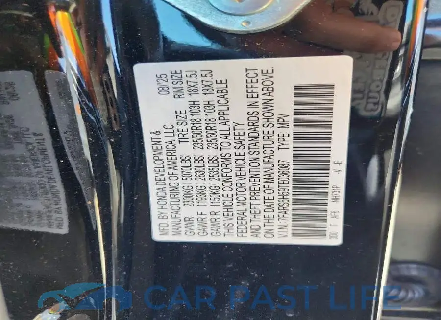 7FARS6H59TE036087# 13
